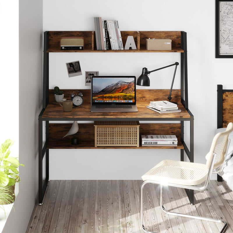 Computer Desk 47", with Hutch and Storage Shelf