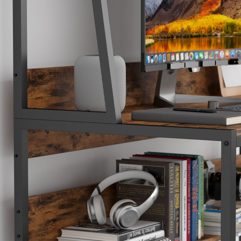 Computer Desk 47", with Hutch and Storage Shelf