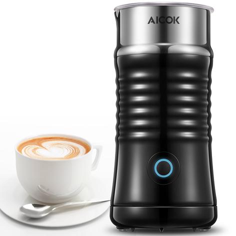 240ml Electric Milk Steamer for Making Latte, Cappuccino, Hot Chocolate in 1 min, Milk Frother Machine with Extra Whisks, 3 Modes Automatic Cold Hot Milk Frother & Warmer