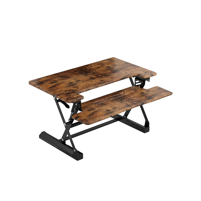 Standing Desk Converter, 30 Inches Height Adjustable Desk, Economic Desk Riser with Keyboard Tray, Industrial Desk