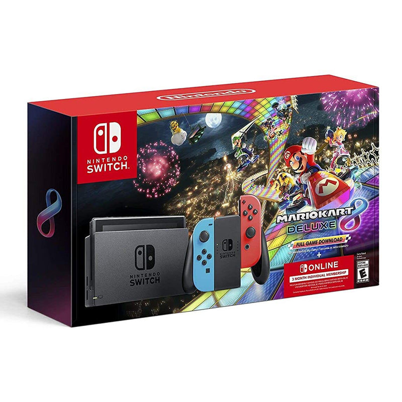 New Nintendo Switch Mario Kart 8 Deluxe Console Bundle