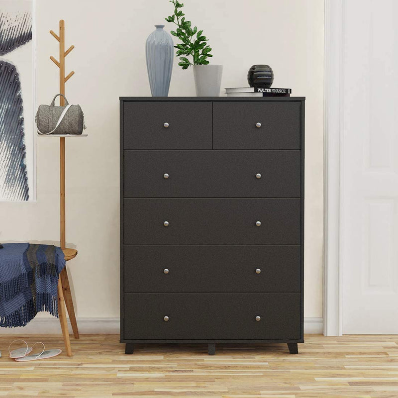 6,7-Drawer Wood White Dresser