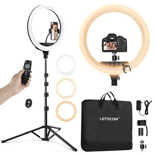 18 inch Ring Light with Tripod Stand & Phone Holder