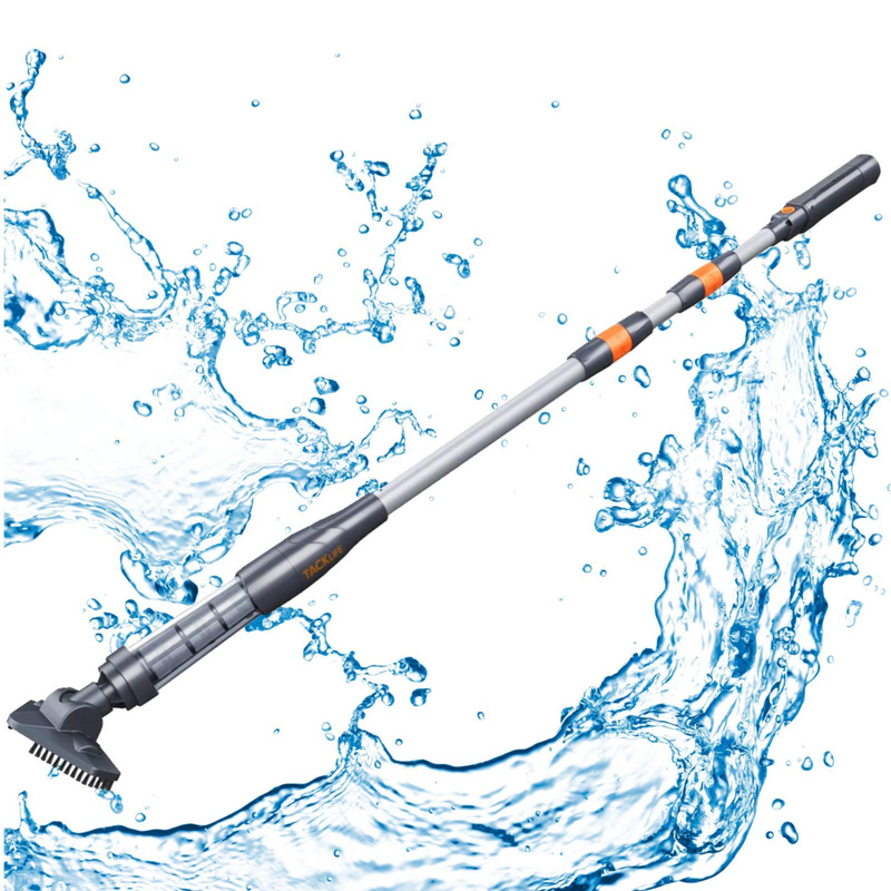 TKHPVLT Handheld Pool Vacuum, 2200 MAh, 75+ Mins Run Time, 92'' Total Reach, Extendable Pool Cleaner, Twist Lock And Lightweight Design. Ideal For Spa, Small Swimming Pool Clean Up