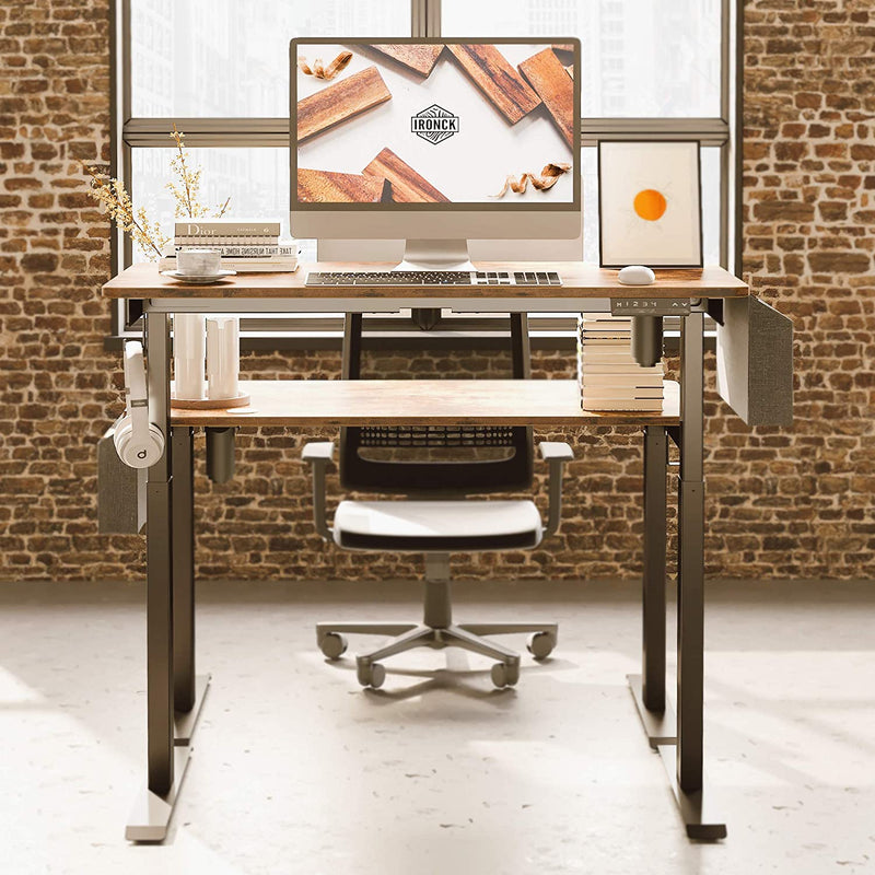 Height Adjustable Standing Desk with Storage Bag