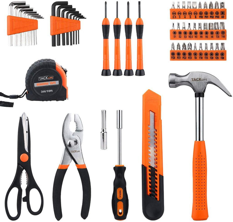 57-Piece Tool Set -Household Repair Tool Kit With Sturdy Tool Box Storage Case -HHK3A