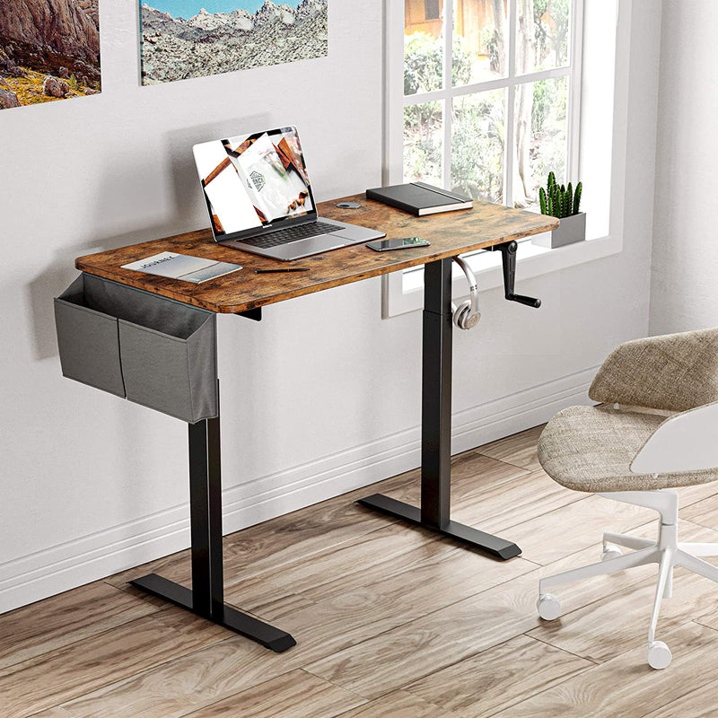 Adjustable Height Desk with Crank Handle