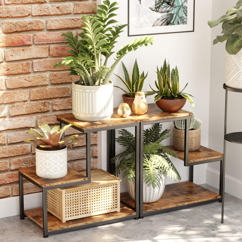 Industrial Side Tables Living Room, 3-Tier End Tables Bedroom