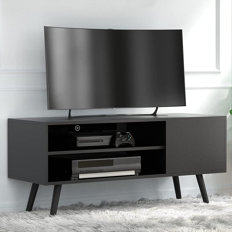 Modern TV Console with Shelves for Living Room Bedroom