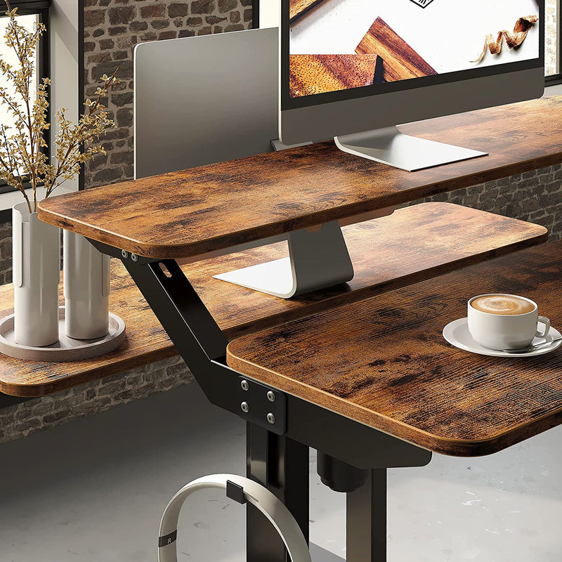 Electric Sit Stand Desk with Wheels