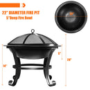 22" Outdoor Fire Pits