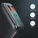 PB-N74 Portable Charger 20000mAh Large Capacity with 3 Outputs & 3 Inputs