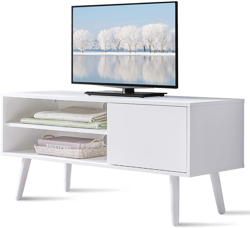 Modern TV Console with Shelves for Living Room Bedroom