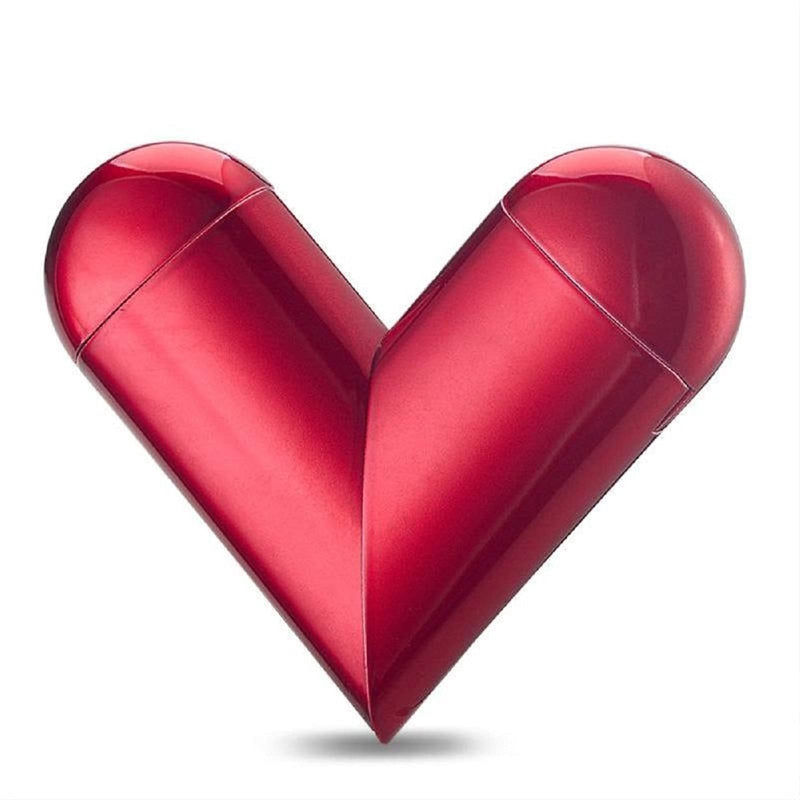 Heart Shaped Lighter, Butane Lighter, USB Lighter, Gas & Electricity Lighter, Gas Metal Electronic Lighter with Windproof Grinding Wheel, Suitable for Indoor & Outdoor, Gifts