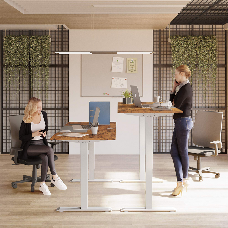 Electric Standing Desk, 47.2”Adjustable Height and Width Computer Desk