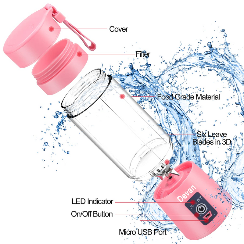 Mini Juicer Cup USB Rechargeable