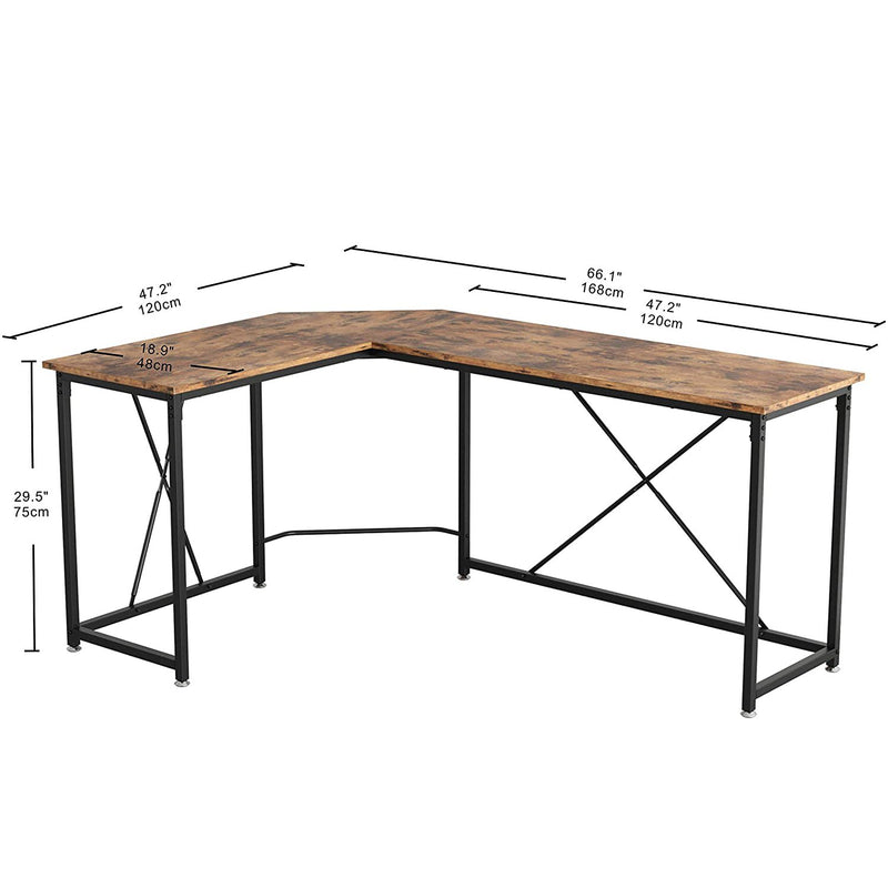 L-Shaped Computer Corner Desk