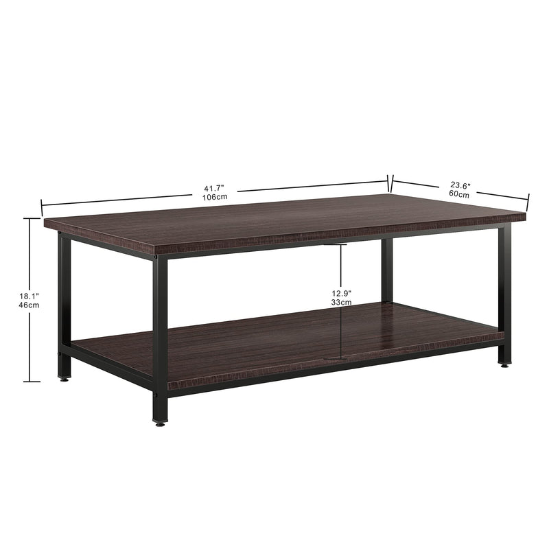 Modern Coffee Table,41" Small Lving Room Tables