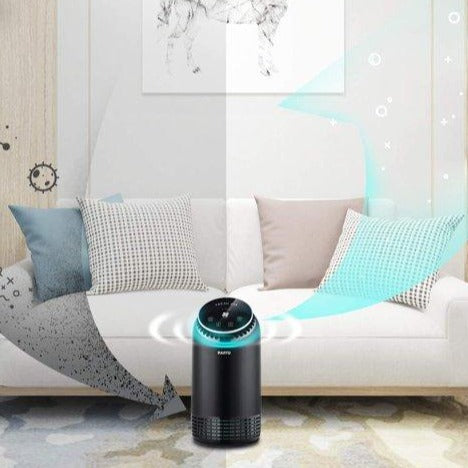 Air Purifier for Home Up to 160ft²-Smoke with 7 Colors Nightlight