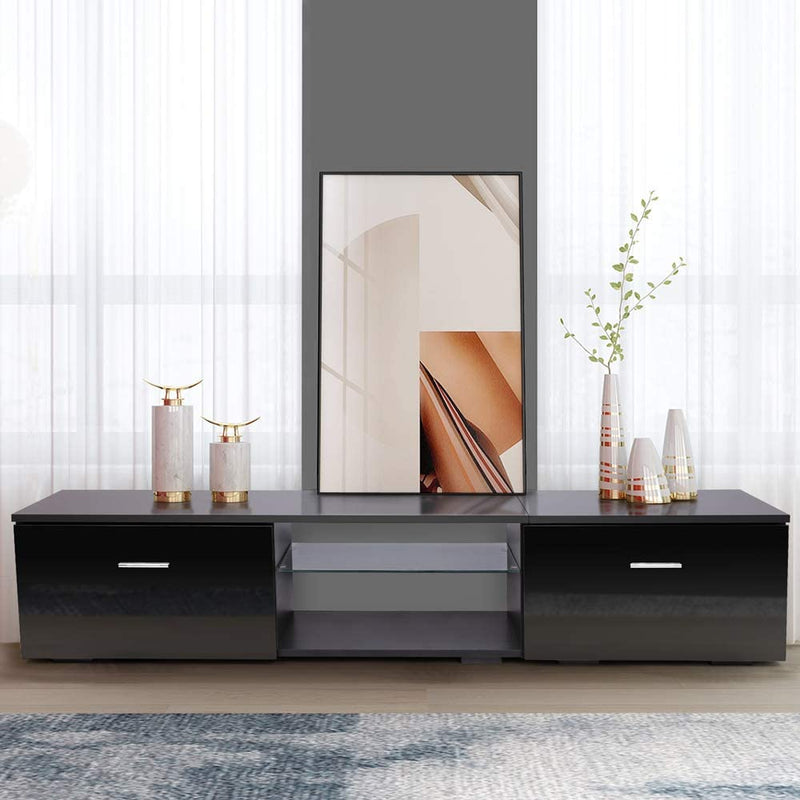Modern TV Stand with Storage Cabinets