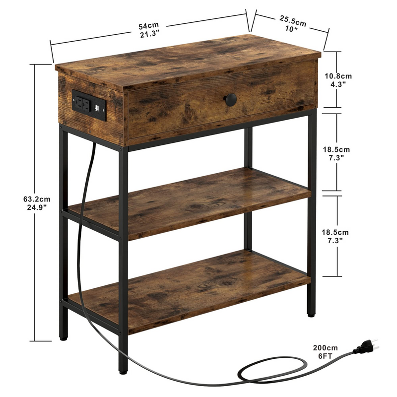 End Table with Charging Station