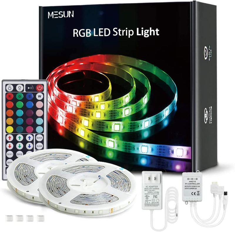 LED Strip Lights, 32.8ft Waterproof Color Changing Music Sync Flexible LED Lights with Remote and APP Controlled