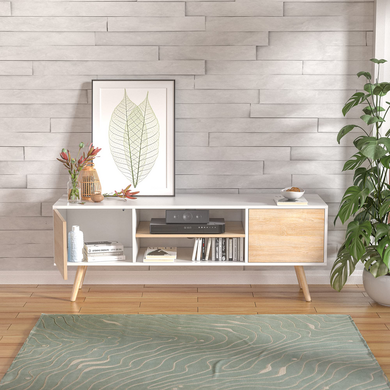 Wood TV Stand for 50/55/60 inch TV