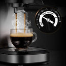 Brewsly 15 Bar Espresso Machine, Stainless Steel Compact Espresso Maker with Milk Frother Wand , Professional Coffee Machine for Espresso, Cappuccino and Latte