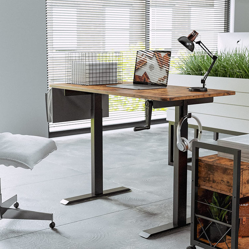 Adjustable Height Desk with Crank Handle