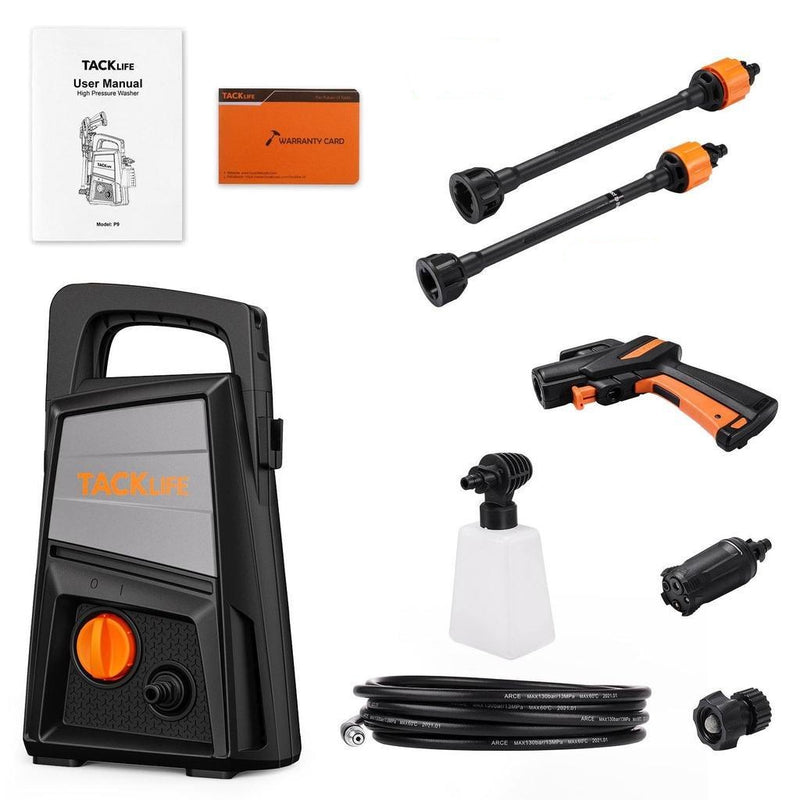 Electric Pressure Washer, Portable And Multipurpose Washer With 4 In 1 Nozzle - P9