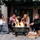 Outdoor Fire Pit with Double Layer Cooking Grills-QTFP01