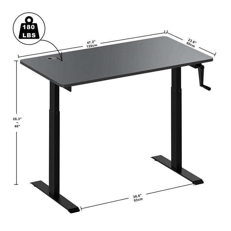 Standing Desk, 47 Inch Sit Stand Desk