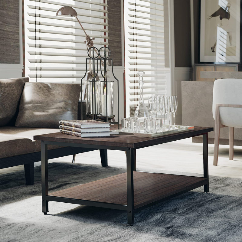 Modern Coffee Table,41" Small Lving Room Tables