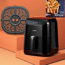 Air Fryer, 5.8QT, 1500W, 6 Presets, Timer, Preheat, Touchscreen LED, Black