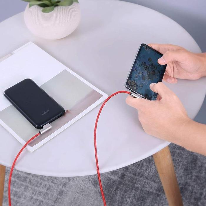 CB-AL04 90 Degree Lightning Data Cable L=1M*2Piece