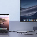 CBC89 10 in 1 USB C Hub with 4K HDMI & VGA Silver