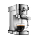 Brewsly 15 Bar Espresso Machine, Stainless Steel Compact Espresso Maker with Milk Frother Wand , Professional Coffee Machine for Espresso, Cappuccino and Latte