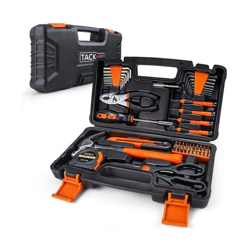 57-Piece Tool Set -Household Repair Tool Kit With Sturdy Tool Box Storage Case -HHK3A