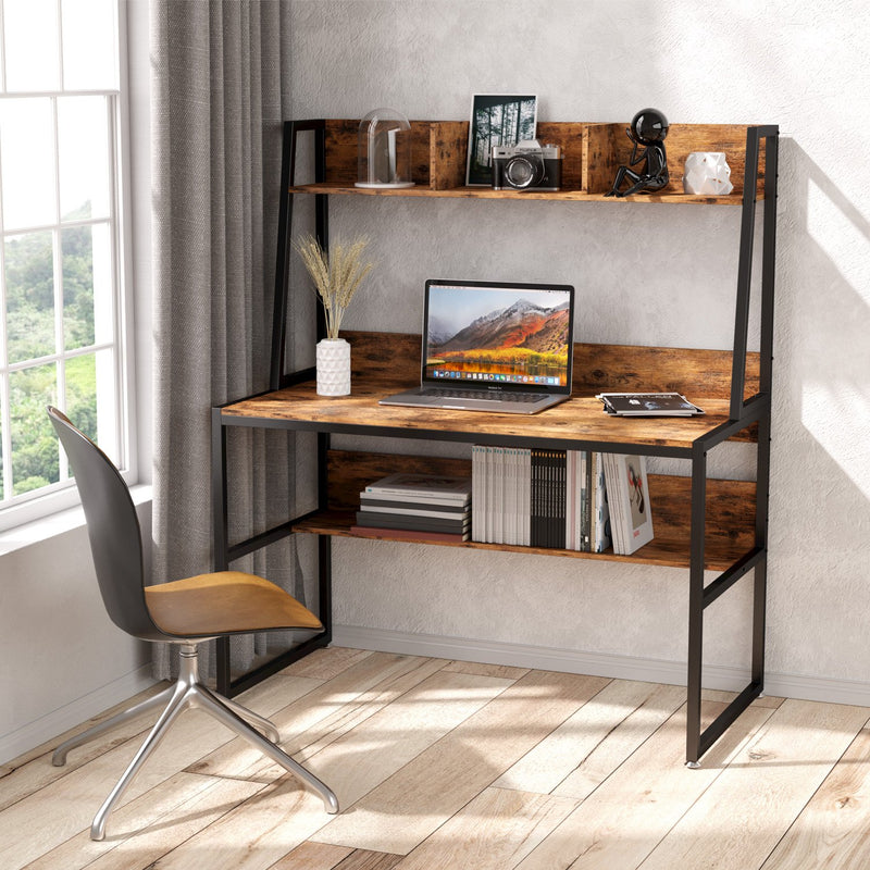 Computer Desk 47", with Hutch and Storage Shelf