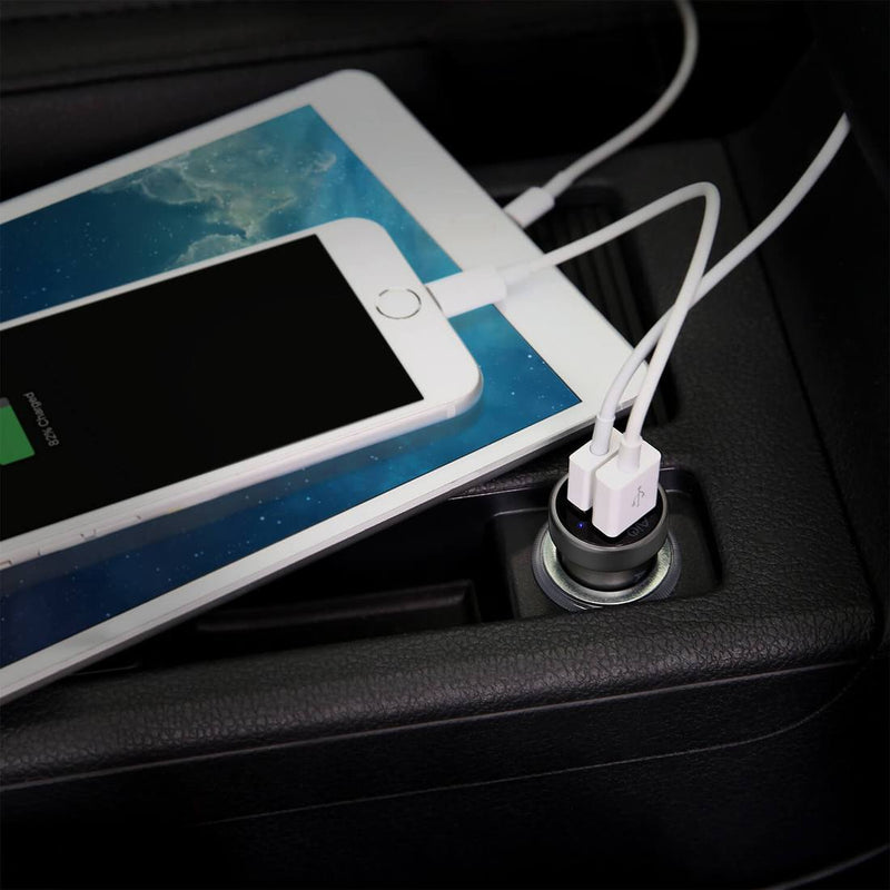 CC-S7 Dual USB-A Metal Car Charger - 24W