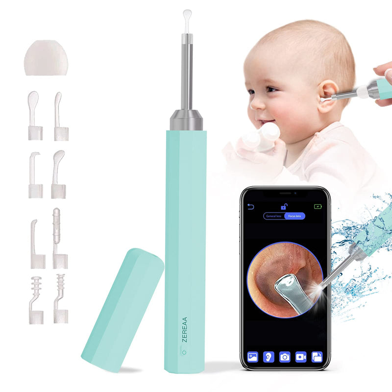 Ear Wax Removal, Ear Cleaner, Earwax Remover Tool with 1080P FHD, Wireless Endoscope Ear Camera Ear Pick Cleaning Kit, USB Charge Waterproof Otoscope for iPhone, iPad & Android Smart Phones