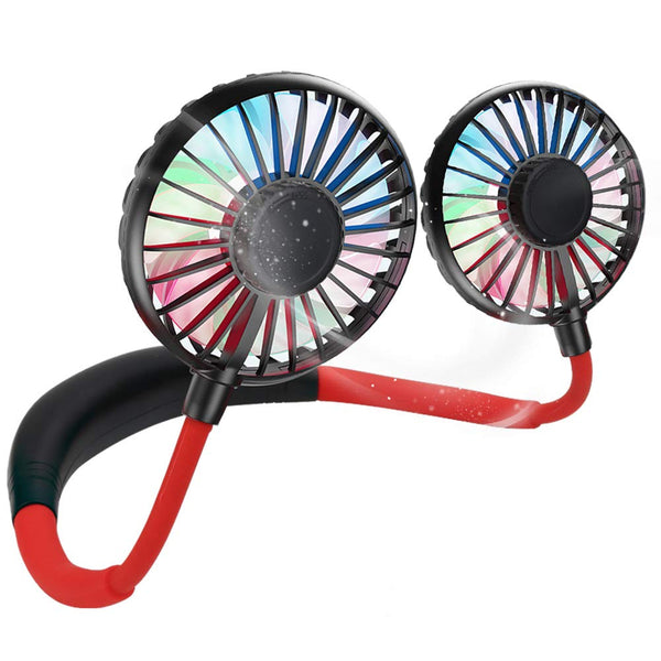 Hands-free Neck Fan Rechargeable Mini USB Personal Fan with Built-in Battery