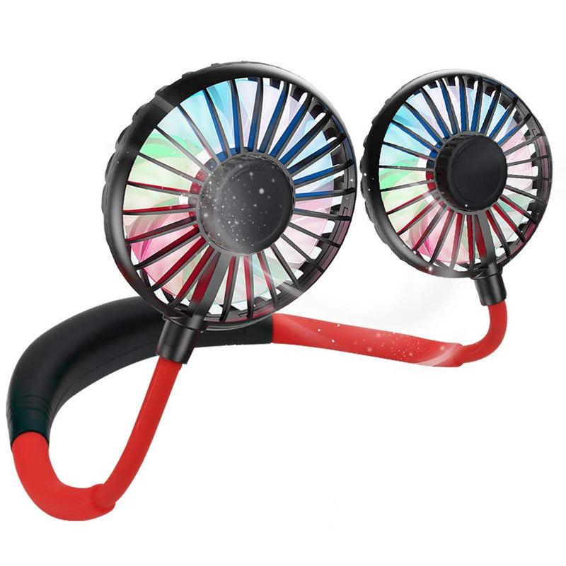 Hands-free Neck Fan Rechargeable Mini USB Personal Fan with Built-in Battery