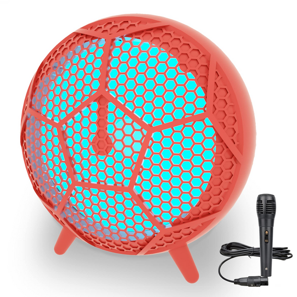 Portable Karaoke Machine with Microphone Bluetooth Speaker with RGB Backlight