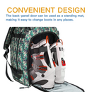 Ski Boot Bag Backpack, 50L Camouflage Bag Large Capacity Waterproof Padded Ski Travel Backpack & Snowboard Boot Bag(Separate Compartments) for Ski Boots