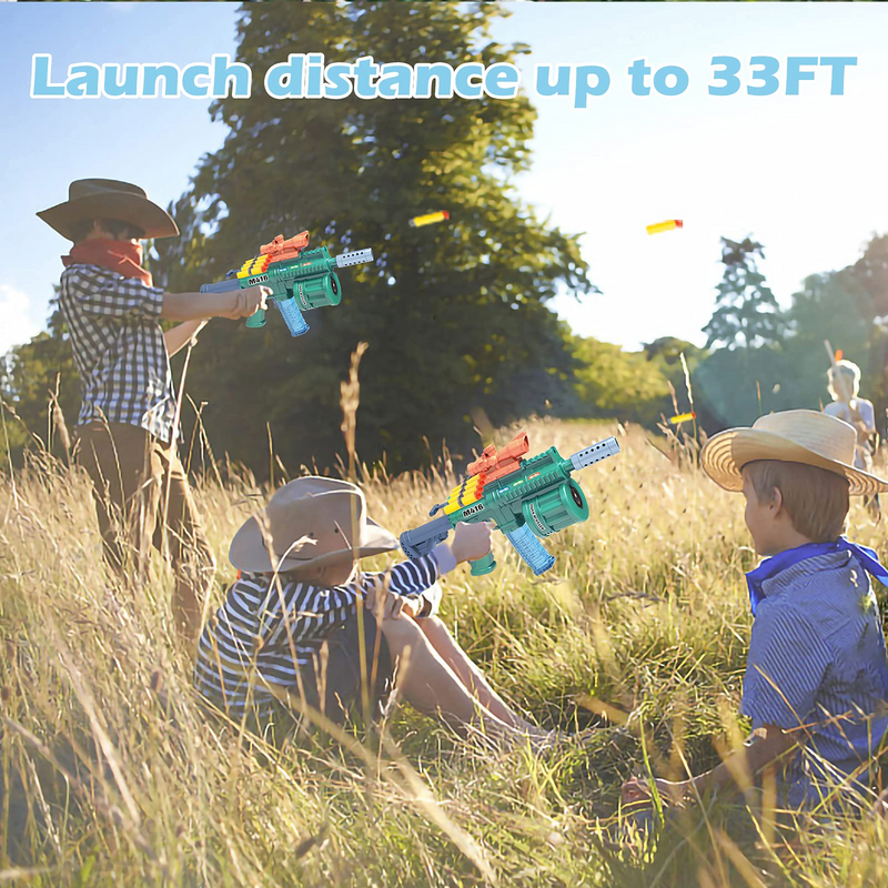 3 in 1 Toy Gun for Nerf Gun Bullets, Music and Light Blaster Gun with 20 Foam Darts