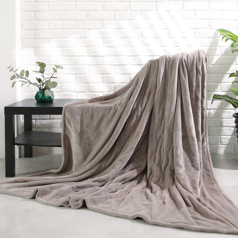 Electric Blanket Heated Throw 72" x 84" Oversized Flannel Heated Blanket
